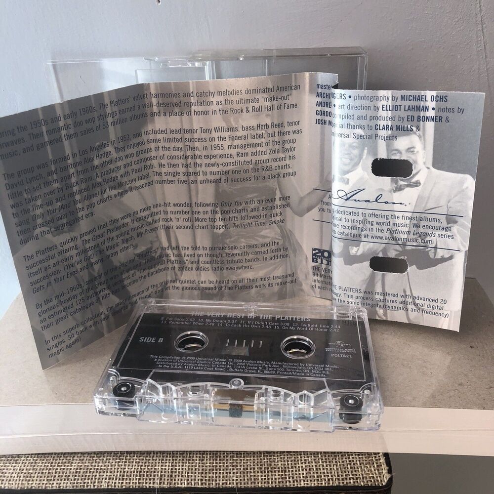 The Platters “Very Best Of” Cassette Tape – Classic Hits Collection - Picture 7 of 8